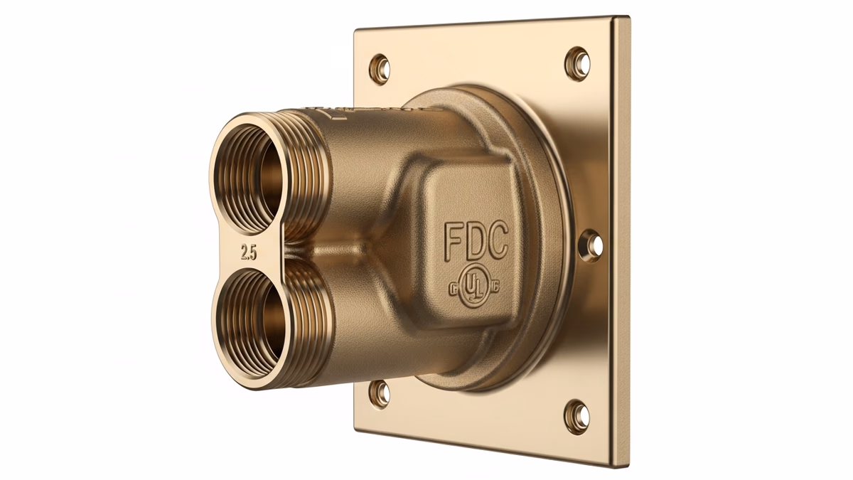 Siamesa Model 2A Elkhart Brass 2.5 pulgadas | México — vista 5