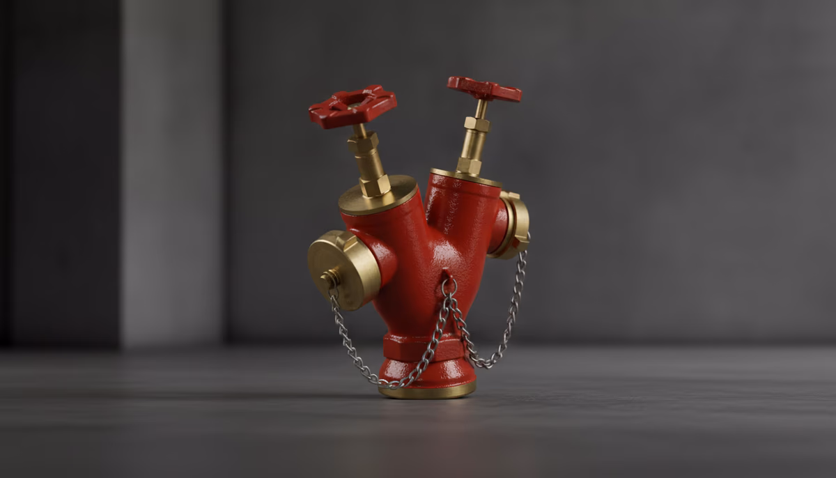 Siamesa Model 2A Elkhart Brass 2.5 pulgadas | México — vista 4