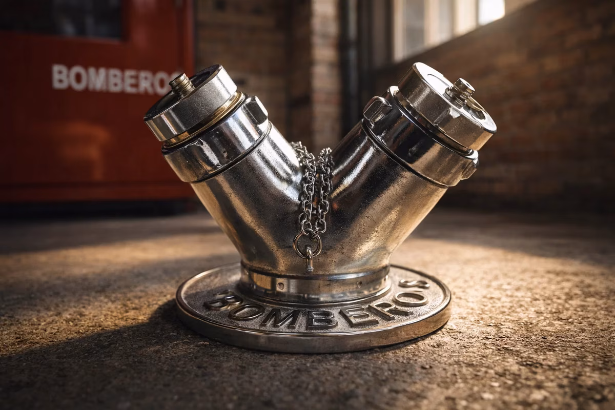 Siamesa Clappered Elkhart Brass 2.5 pulgadas | México — vista 2
