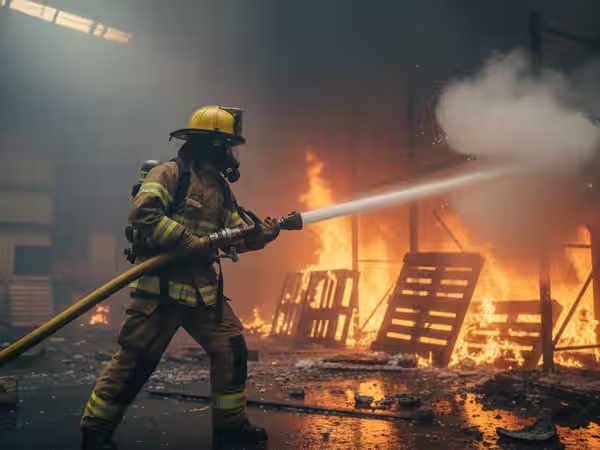 Manguera Blindex 1.5" × 15m 4 Capas Hypalon NFPA 1961 | México — vista 3